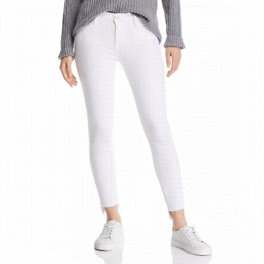 NWT Frame Denim Le Skinny de Jeanne White Jeans
